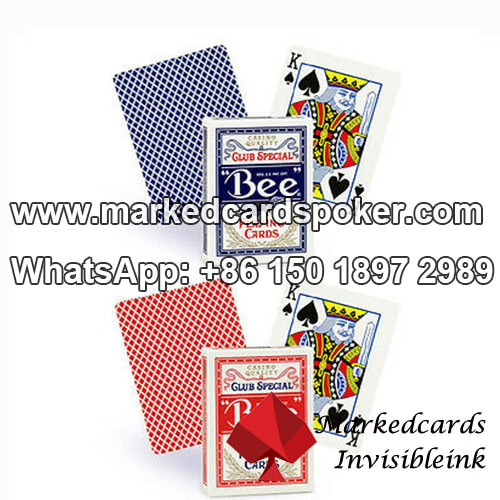 Bee playing poker cards