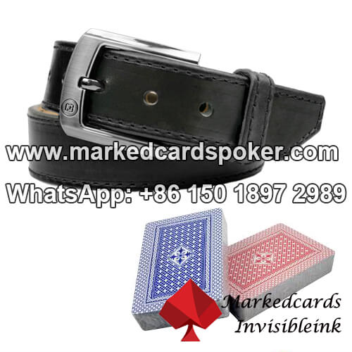 Leather belt poker camera
