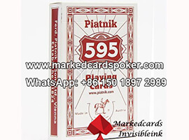 Contact Lenses Marked Cards Of Piatnik 595 Poker