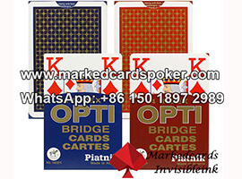 Piatnik OPTI Bridge Size 4 Index Marked Playing Cards