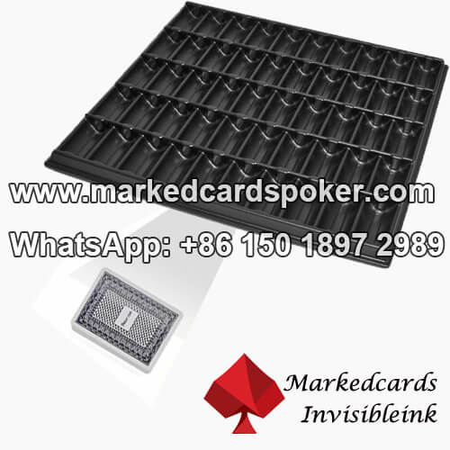 Chip tray playing card scanner