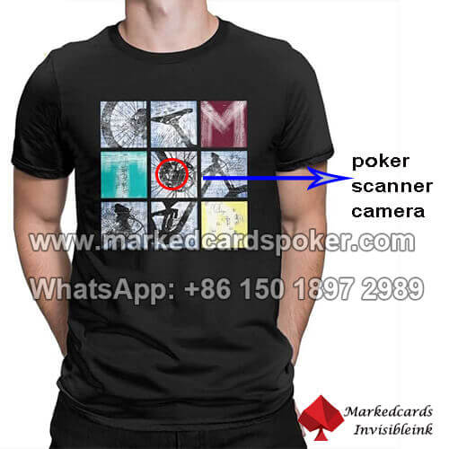 T-shirt high speed poker scanner camera lens
