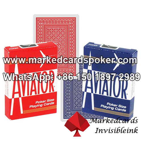 Good Quality Red Aviator Bar Code Marked Cards