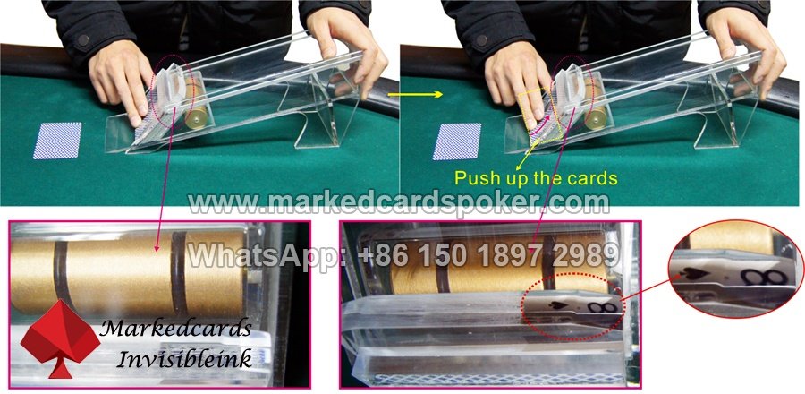 Baccarat cheating dealing shoe with mirrors