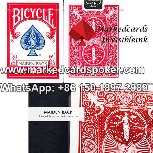 bicycle maiden marked cards