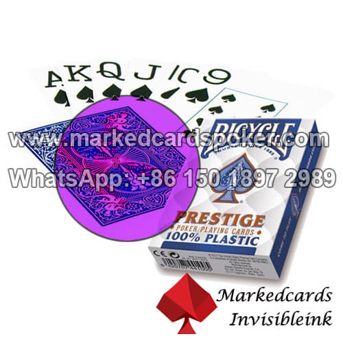 Plastic Bicycle Marked Cards Fournier Prestige for Infrared Contact Lenses