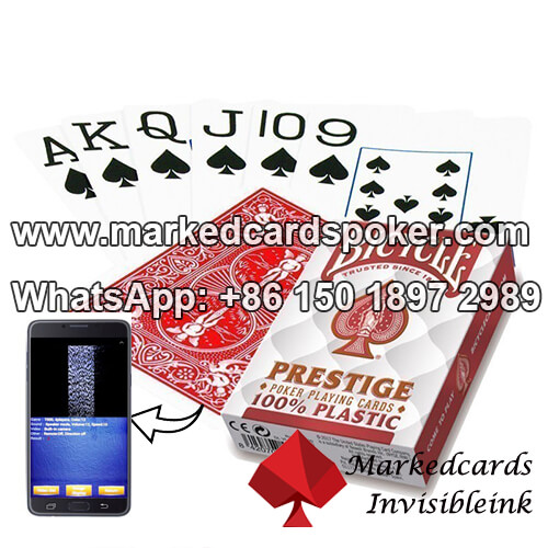 Bicycle Prestige Red Barcode Marked Cards