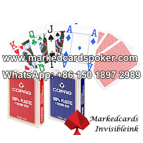 Copag 4 Color 100% Plastic Jumbo Index Cards