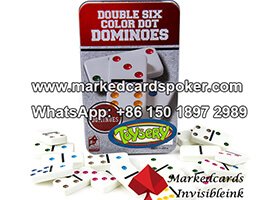 White Marked Domino For Playing Cards Scanner