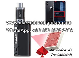 e-cigarette poker scanning camera with poker analyzer