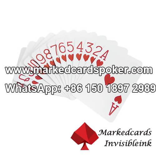 Special marked poker cards