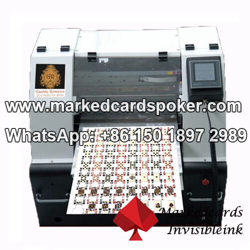 Luminous ink marked cards printer