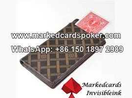 Leather Wallet Cards Exchanger Poker Device