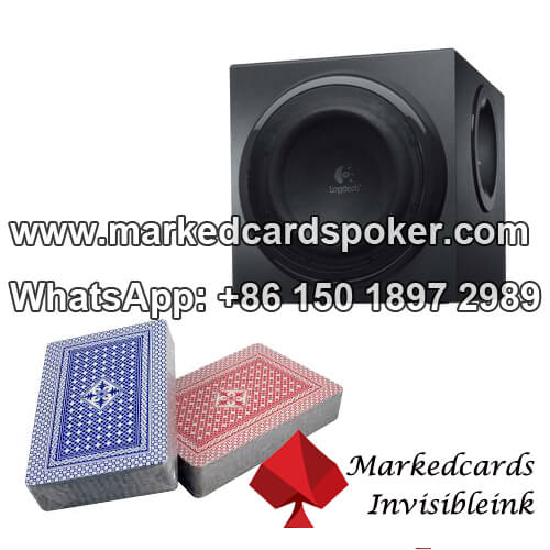 Loudspeaker marked card reader