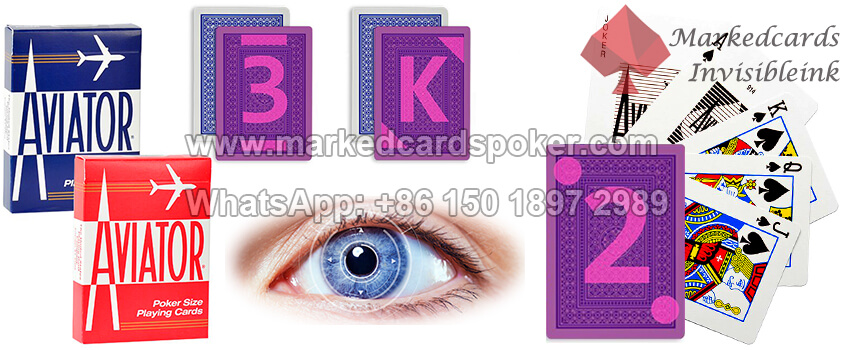 infrared contact lenses to see luminous marked cards