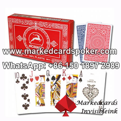 Seite Unsichtbare Tinte Markierte Karten bei Pokerspielen