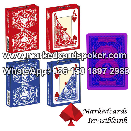 Modiano Skull Invisible Ink Poker Marked Cards