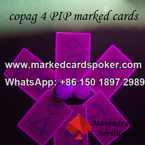 Copag 4PIP luminosa marcada cartoes de poker