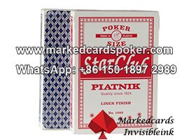 Invisible Ink Marked Piatnik Club Star Poker Decks