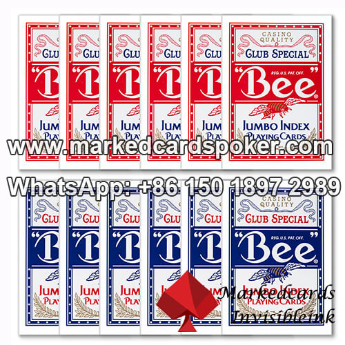 Special Bee No.77 Jumbo Index Red Playing Cards