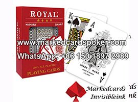 Royal Far Infrared Marked Poker Cards