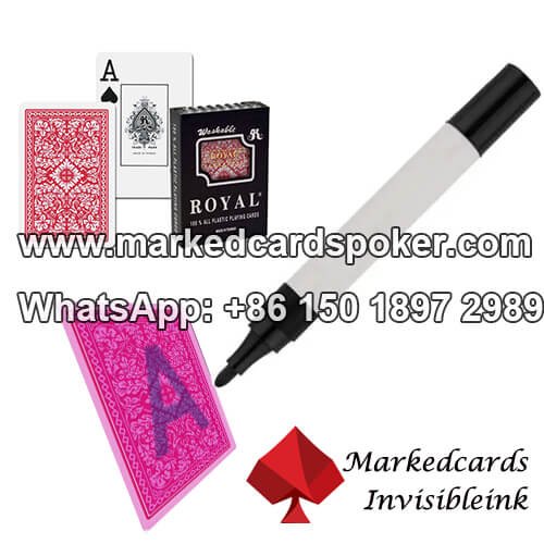 Royal marked playing cards