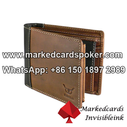 Wallet marked cards reader